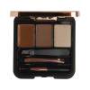 Makeup Revolution London Brow Sculpt Kit Paletica za obrve za žene 2,2 g Nijansa Brown