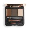 Makeup Revolution London Brow Sculpt Kit Paletica za obrve za žene 2,2 g Nijansa Dark Brown