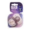 LOVI Night &amp; Day Dynamic Soother Girl 0-3m Duda za djecu 2 kom