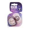 LOVI Night &amp; Day Dynamic Soother Girl 18m+ Duda za djecu 2 kom