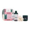 The Body Shop British Rose Bloom &amp; Glow Poklon set gel za tuširanje Shower Gel British Rose 250 ml + jogurt za tijelo Body Yogurt British Rose 200 ml + krema za ruke Hand Cream British Rose 30 ml + krpa za pranje + kozmetička torbica