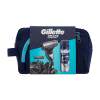 Gillette Mach3 Charcoal Poklon set aparat za brijanje 1 kom + gel za brijanje Series Cleansing 200 ml + rezervna glava 1 kom + kozmetička torbica