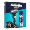 Gillette Mach3 Charcoal Poklon set Mach3 Charcoal aparat za brijanje 1 kom + gel za brijanje Series Shave Gel Cleansing With Charcoal 200 ml