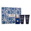 Versace Pour Homme Dylan Blue Poklon set toaletna voda 50 ml + gel za tuširanje 50 ml + balzam poslije brijanja 50 ml