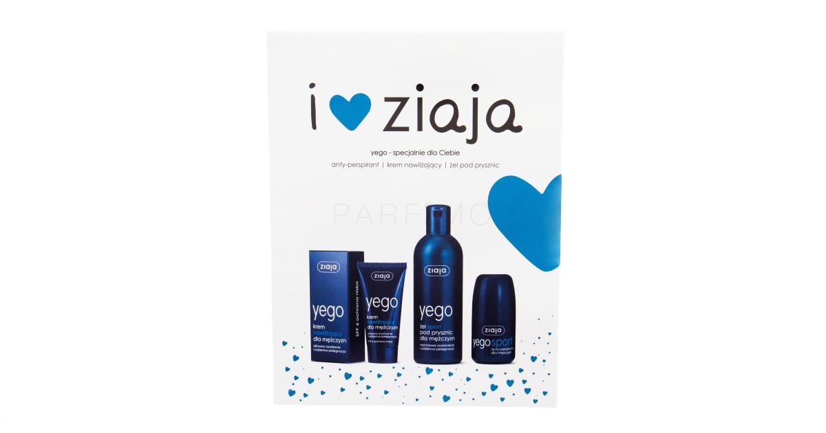 Ziaja Men Yego Poklon Set Gel Za Tuširanje 300 Ml Antiperspirant 60 Ml Hidratantna Krema 0667