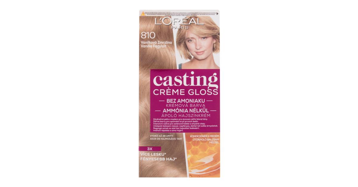 Loréal Paris Casting Creme Gloss Boja Za Kosu Za žene 48 Ml Nijansa 810 Vanilla Icecream 1909