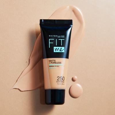 Maybelline Fit Me! Matte + Poreless Puder za žene 30 ml Nijansa 105 Natural Ivory