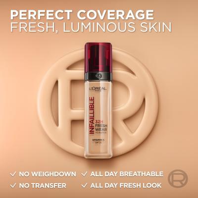 L&#039;Oréal Paris Infaillible 32H Fresh Wear SPF25 Puder za žene 30 ml Nijansa 220