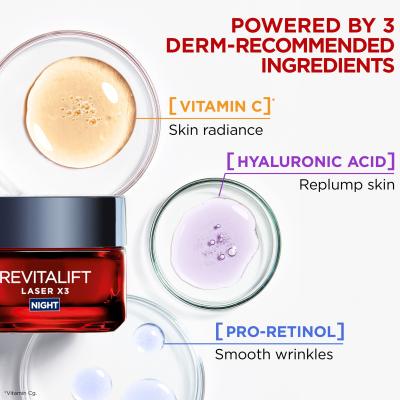 L&#039;Oréal Paris Revitalift Laser X3 Night Cream Noćna krema za lice za žene 50 ml