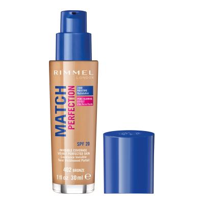 Rimmel London Match Perfection SPF20 Puder za žene 30 ml Nijansa 402 Bronze