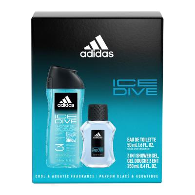 Adidas Ice Dive Poklon set toaletna voda 50 ml + gel za tuširanje 250 ml