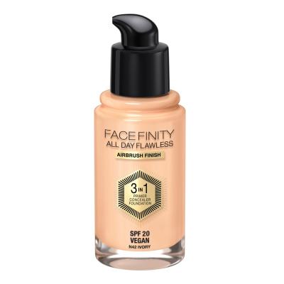 Max Factor Facefinity All Day Flawless SPF20 Puder za žene 30 ml Nijansa N42 Ivory