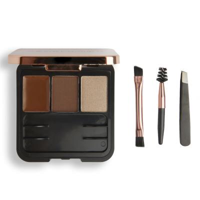 Makeup Revolution London Brow Sculpt Kit Paletica za obrve za žene 2,2 g Nijansa Brown