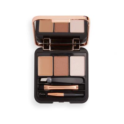 Makeup Revolution London Brow Sculpt Kit Paletica za obrve za žene 2,2 g Nijansa Brown