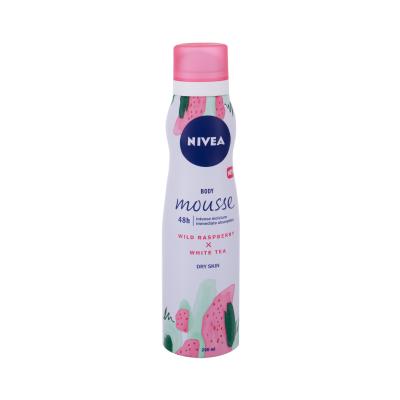 Nivea Body Mousse Wild Raspberry x White Tea 48h Losion za tijelo za žene 200 ml