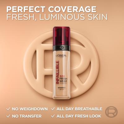 L&#039;Oréal Paris Infaillible 32H Fresh Wear SPF25 Puder za žene 30 ml Nijansa 15