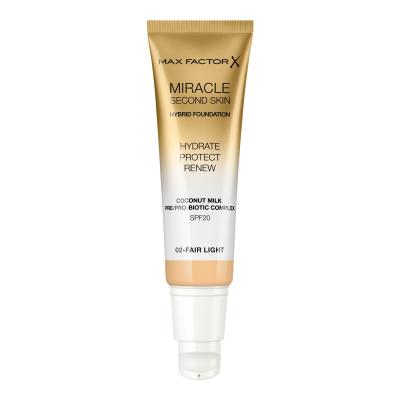 Max Factor Miracle Second Skin SPF20 Puder za žene 30 ml Nijansa 02 Fair Light