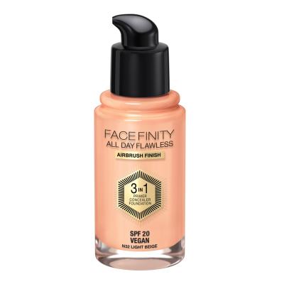 Max Factor Facefinity All Day Flawless SPF20 Puder za žene 30 ml Nijansa N32 Light Beige