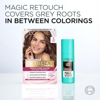 L&#039;Oréal Paris Magic Retouch Instant Root Concealer Spray Boja za kosu za žene 75 ml Nijansa Brown