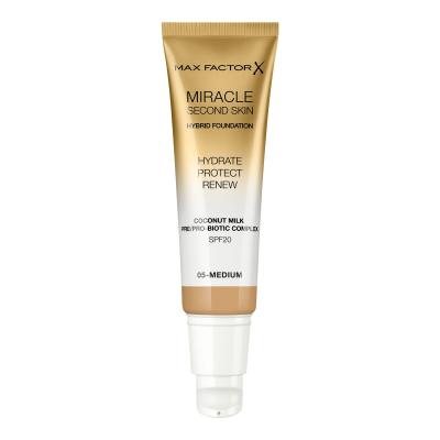 Max Factor Miracle Second Skin SPF20 Puder za žene 30 ml Nijansa 05 Medium