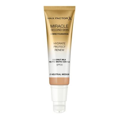 Max Factor Miracle Second Skin SPF20 Puder za žene 30 ml Nijansa 07 Neutral Medium