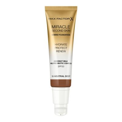 Max Factor Miracle Second Skin SPF20 Puder za žene 30 ml Nijansa 12 Neutral Deep