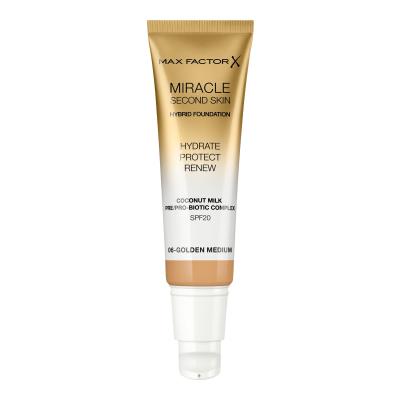 Max Factor Miracle Second Skin SPF20 Puder za žene 30 ml Nijansa 06 Golden Medium