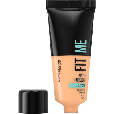 Maybelline Fit Me! Matte + Poreless Puder za žene 30 ml Nijansa 124 Soft Sand