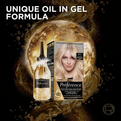 L&#039;Oréal Paris Préférence Cool Blondes Boja za kosu za žene 60 ml Nijansa 9.12