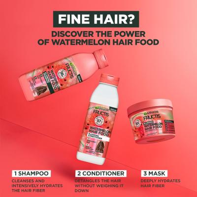 Garnier Fructis Hair Food Watermelon Plumping Shampoo Šampon za žene 350 ml