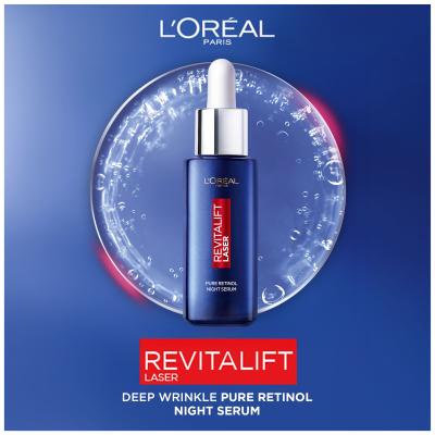 L&#039;Oréal Paris Revitalift Laser Pure Retinol Night Serum Serum za lice za žene 30 ml