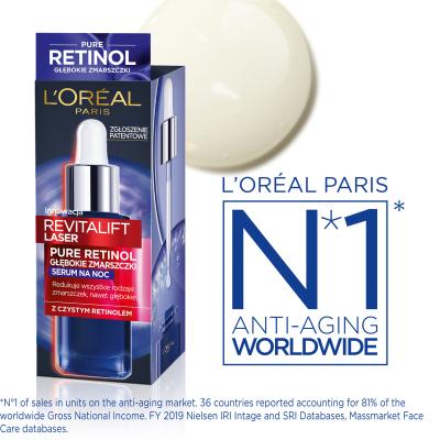 L&#039;Oréal Paris Revitalift Laser Pure Retinol Night Serum Serum za lice za žene 30 ml