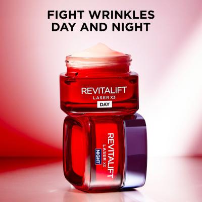 L&#039;Oréal Paris Revitalift Laser X3 Day Cream Poklon set dnevna krema za lice Revitalift Laser X3 50 ml + noćna krema za lice Revitalift Laser X3 50 ml