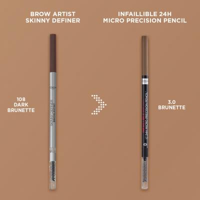 L&#039;Oréal Paris Infaillible Brows 24H Micro Precision Pencil Olovka za obrve za žene 1,2 g Nijansa 3.0 Brunette