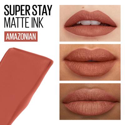 Maybelline Superstay Matte Ink Liquid Ruž za usne za žene 5 ml Nijansa 70 Amazonian