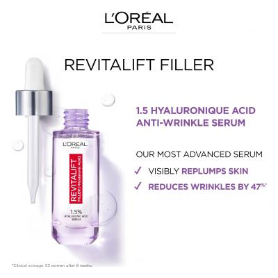 L&#039;Oréal Paris Revitalift Filler HA 1,5% Serum za lice za žene 50 ml