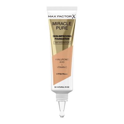 Max Factor Miracle Pure Skin-Improving Foundation SPF30 Puder za žene 30 ml Nijansa 50 Natural Rose