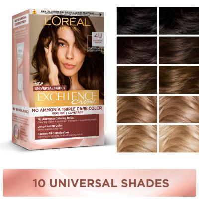 L&#039;Oréal Paris Excellence Creme Triple Protection Boja za kosu za žene 48 ml Nijansa 2U Black-Brown