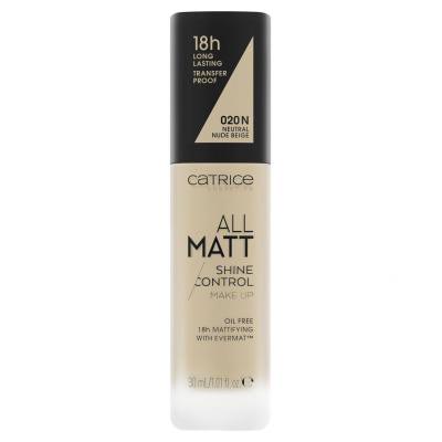 Catrice All Matt Puder za žene 30 ml Nijansa 020 N Neutral Nude Beige