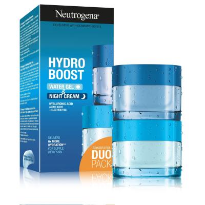 Neutrogena Hydro Boost Poklon set dnevni gel za lice Hydro Boost Water Gel 50 ml + noćna krema za lice Hydro Boost Sleeping Cream 50 ml