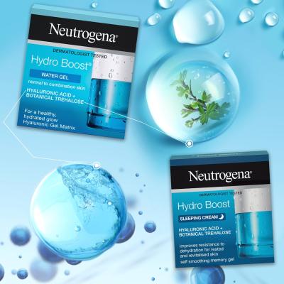 Neutrogena Hydro Boost Poklon set dnevni gel za lice Hydro Boost Water Gel 50 ml + noćna krema za lice Hydro Boost Sleeping Cream 50 ml