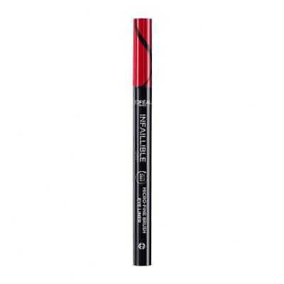 L&#039;Oréal Paris Infaillible Grip 36H Micro-Fine Brush Eye Liner Tuš za oči za žene 0,4 g Nijansa 01 Obsidian Black