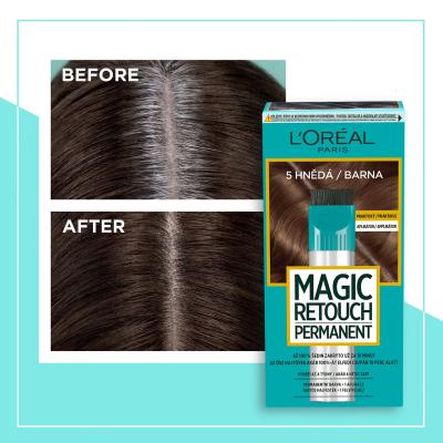 L&#039;Oréal Paris Magic Retouch Permanent Boja za kosu za žene 18 ml Nijansa 4 Dark Brown