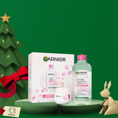 Garnier Skin Naturals Rose Cream Gift Set Poklon set dnevna krema za lice Skin Naturals Rose Cream 50 ml + micelarna voda Skin Naturals Micellar Cleansing Water All-In-1 400 ml