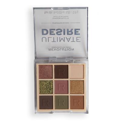 Makeup Revolution London Ultimate Desire Sjenilo za oči za žene 8,1 g Nijansa Stripped Khaki