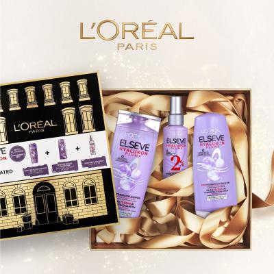 L&#039;Oréal Paris Elseve Hyaluron Plump Poklon set Elseve Hyaluron Plump šampon 250 ml + Elseve Hyaluron Plump regenerator 200 ml + Elseve Hyaluron Plump serum za kosu 150 ml