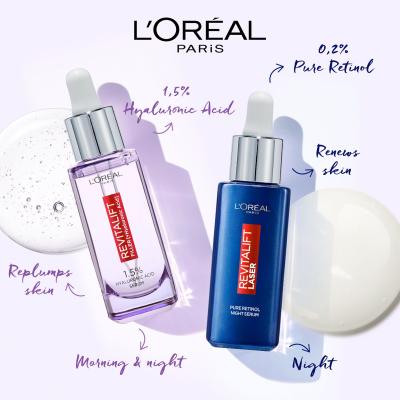 L&#039;Oréal Paris Revitalift Filler HA 1,5% Serum za lice za žene 30 ml