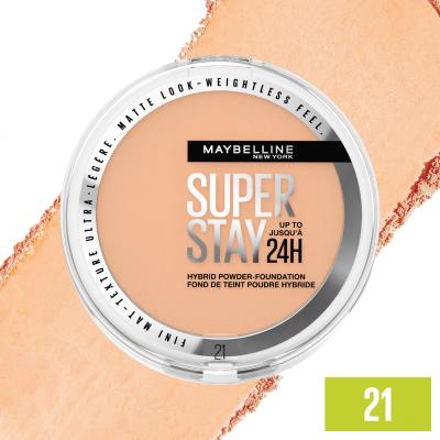 Maybelline Superstay 24H Hybrid Powder-Foundation Puder za žene 9 g Nijansa 21