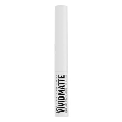 NYX Professional Makeup Vivid Matte Tuš za oči za žene 2 ml Nijansa 02 White