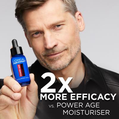 L&#039;Oréal Paris Men Expert Power Age Hyaluronic Multi-Action Serum Serum za lice za muškarce 30 ml